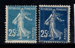 France 1907 Yv. 140 Neuf * MH 60% Semeur, 25 C - 1906-38 Semeuse Camée