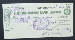 39 POUNDS STERLING  1972 IRELAND -  LETTERKENY  VERI RARE - Ireland