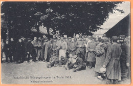 CPA Militaria Vue Rare  - ALLEMAGNE - FRANZOSISCHE KRIEGSGEFANGENE IN WAHN 1914 - Mittagsplauderstunde - Sonstige & Ohne Zuordnung