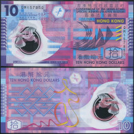 Hong Kong. Banknote 10 Dollars. 2012. Unc. Polymer. Cat# P.401c - Hong Kong