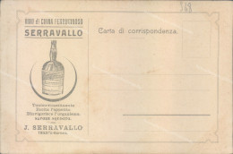 S68 Cartolina Vino Di China Ferruginoso Serravallo Trieste - Werbepostkarten