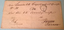 LANCUT 1865 (Österreich Galizien Polen) Dienst Brief>Tarnow (Austrian Poland Austria Galicia Cover Lettre Autriche - ...-1860 Vorphilatelie