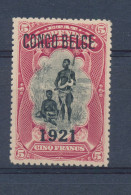 BELGIAN CONGO 1921 ISSUE COB 93A 5F TYPO WITH OVERPRINT 1921 MNH SANS CHARNIERE SIGNED SPB (COB 525) - Unused Stamps