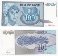 Yugoslavia. 100 Dinars 1992. (P-112).   UNC! - Yugoslavia
