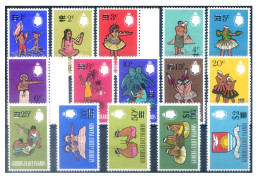 Gilbert E Ellice. Definitiva. Soprastampati 1966. - Islas Gilbert Y Ellice (...-1979)