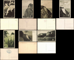 Lot 7 Ansichtskarten Stubbenkammer-Sassnitz Rügen Königsstuhl 1930/1950 - Sassnitz