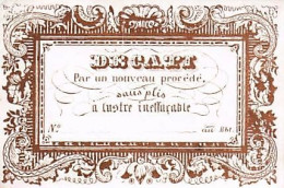 Carte Porcelaine - Porseleinkaart  - DECATI Pour Un Nouveau Procédé Sous Plis A Lustre Ineffacable - Porcelana