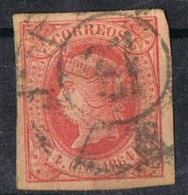 Sello 4 C Isabel II 1864, Rueda De Carreta Numeral 37 De PALMA, Edifil Num 64 º - Used Stamps