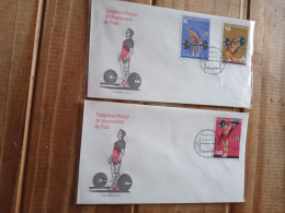 Fdc(4).cuba Weightlifting.yv1701/7.1973.27 World.cup..e8 Reg.post Up To 50 Gram By August - Pesistica
