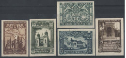 Spain 1930 Seville 1930 Pro Union Iberoamercicana Imperf Set Of 5 Fine - Unused Stamps