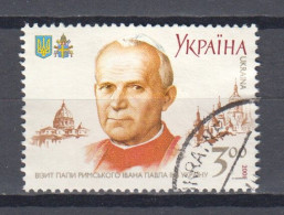 Ukraine 2001 Mi 454 Canceled POPE JOHN PAUL II (2) - Ukraine