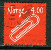 Bm Norway 1999 MiNr 1300 Used | Norwegian Inventions. Paper Clip (Johan Vaaler) #1-05-12 - Gebraucht