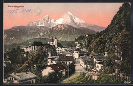 AK Berchtesgaden, Ortsansicht Mit Alpenpanorama - Berchtesgaden