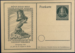 Postkarte, Ganzsache, Berlin (West), 1951 - Postkaarten - Ongebruikt