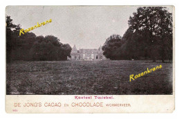 Delcampe - Wormerveer Kasteel Twickel Overijssel Nederland Ansichtkaart AK Reclame De Jong's Cacao En Chocolade - Otros & Sin Clasificación