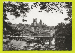LAUSANNE N°328 La Cathédrale Et Le Grand Pont PUB LONGINES ASPIRINE VOIR DOS - Lausanne