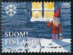 Finlande 2020 Yv. N°2690 - Noël - Lutin Regardant Par Une Fenêtre - Oblitéré - Gebraucht