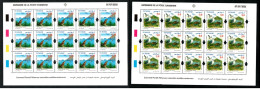 2025- Tunisie - Euromed: Réserves Naturelles Méditerranéennes : Poisson - Oiseau- Faucon - Fleur- Montagne – 2 Feuilles - Emissions Communes