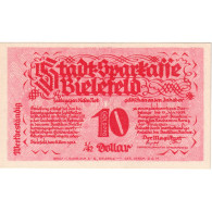 Allemagne, Bielefeld, 10 Goldpfenning, 1923-11-08, SPL, Grabowski:94 - Monetary /of Necessity