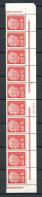 Saarland 10 Streifen Unterrand 385 Postfrisch DZ + HAN #JE702 - Andere & Zonder Classificatie