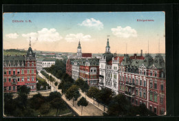 AK Döbeln I. S., Blick Auf Königstrasse - Doebeln