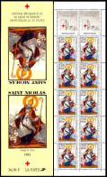 France Carnet N** Yv:2042 Mi:MH33 Croix-Rouge Saint Nicolas Image De Metz - Christianisme