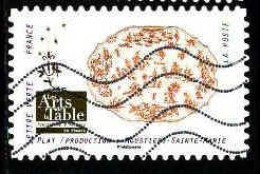 France Poste AA Obl Yv:1531 Mi:6962 Les Arts De La Table Plat Moustiers Sainte Marie (L.Ondul-p.points) - Oblitérés