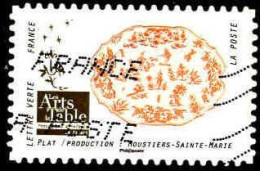 France Poste AA Obl Yv:1531 Mi:6962 Les Arts De La Table Plat Moustiers Sainte Marie (Obl.mécanique) - Oblitérés