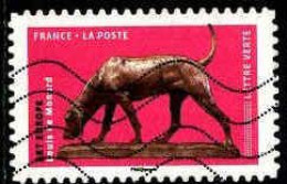 France Poste AA Obl Yv:1526 Mi:6954 Art Europe Louis De Monard Chien (L.Ondul-p.points) - Oblitérés