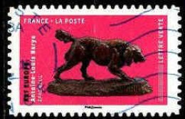 France Poste AA Obl Yv:1517 Mi:6945 Art Europe Antoine Louis Barye Epagneuil (cachet Rond) - Oblitérés