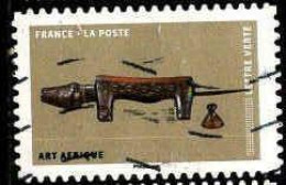 France Poste AA Obl Yv:1516 Mi:6944 Art Afrique Chien (L.Ondul-Tirés) - Oblitérés