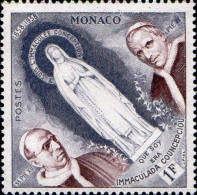 Monaco Poste N** Yv: 492 Mi:590 SS.Pie XII & SS.Pie IX - Christianisme