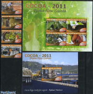Papua New Guinea 2011 Cocoa Industry 4v + 2 S/s, Mint NH, Health - Various - Food & Drink - Agriculture - Export & Trade - Ernährung