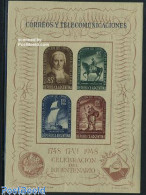 Argentina 1948 Postal Service S/s, Mint NH, Nature - Transport - Horses - Post - Ships And Boats - Unused Stamps