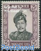Brunei 1964 25c, Glazed Paper, Stamp Out Of Set, Mint NH - Brunei (1984-...)