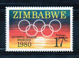 Zimbabwe 1980 Moscow Olympic Games MNH Set S.G. 596 - Zimbabwe (1980-...)