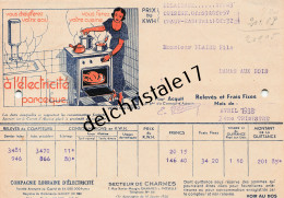 88 0091 CHARMES-SUR-MOSELLE VOSGES 1938 Cie Lorraine D'Électricité Publicité Appareils Électro-Domestiques à BLAISE - Elektrizität & Gas