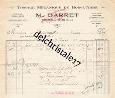 88 0038 BOIS L'ABBÉ Par GOLBEY VOSGES 1946 Tissage Mécanique Du BOIS-L'ABBÉ M. BARRET à M. DESLESCAUT - Kleidung & Textil