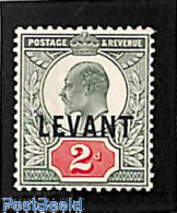 Great Britain 1905 Levant, 2p, Stamp Out Of Set, Mint NH - Ongebruikt