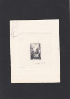 EPREUVE D'ARTISTE EN NOIR ,, D'ORADOUR ,,,,, Garantie Et Signé Par L'artiste NUMERO 742 ,, Tirage 2/15 - Epreuves D'artistes