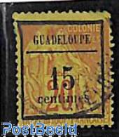 Guadeloupe 1889 15c On 20c, Used, Used Stamps - Used Stamps