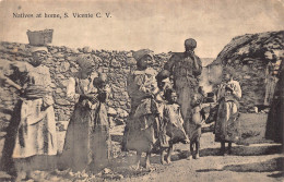 A831 Cape Verde Sao Vicente Natives At Home Children Ethnic Postcard - Welt