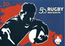 POLAND 2021 POST OFFICE LIMITED EDITION SCARCE FOLDER: 50 YEARS OF THE POLISH RUGBY CLUB ORKAN SOCHACZEW PC Cp 1944 - Briefe U. Dokumente