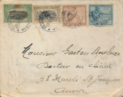 BELGIAN CONGO COVER FROM E/VILLE 20.02.26 TO ANTWERPEN - Covers & Documents