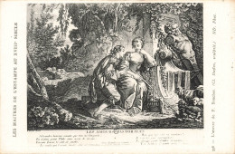 ART - Les Amours Pastorales - F Boucher - Silandre - Philo - Les Maîtres De Estampe Au XVIIIᵉ S - Carte Postale Ancienne - Verzamelingen & Kavels