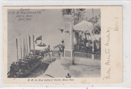 Souvenir Of H.M. King Edward VII Visit To Malta April 1903. H.M. The King Landing At Custom House Steps. * - Malta