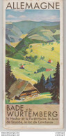 Guide Dépliant Allemagne Bade Wurtemberg Neckar Forêt Noire Jura De Souabe Diverses Vues Et Plan 30 X 30 Déplié - Tourisme