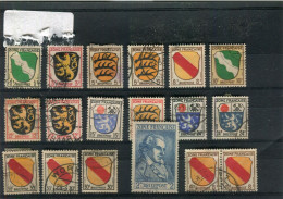 Allemagne Occupation Alliee Zone Française , Lot De 18 Timbres Obliteres - Algemene Uitgaven