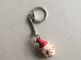 Santa Claus Pere Noel Papa Noel Key Ring Porte Cles Keychain Schlusselring Handmade - Porte-clefs