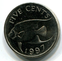 5 CENT 1997 BERMUDAS BERMUDA Münze UNC #W10978.D.A - Bermuda